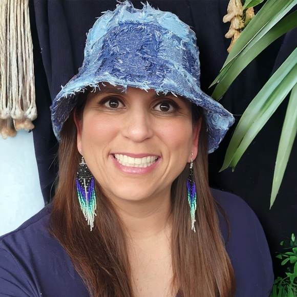 🆕️ Boho Style Handmade Beaded Long Earrings - Picture 3 of 6